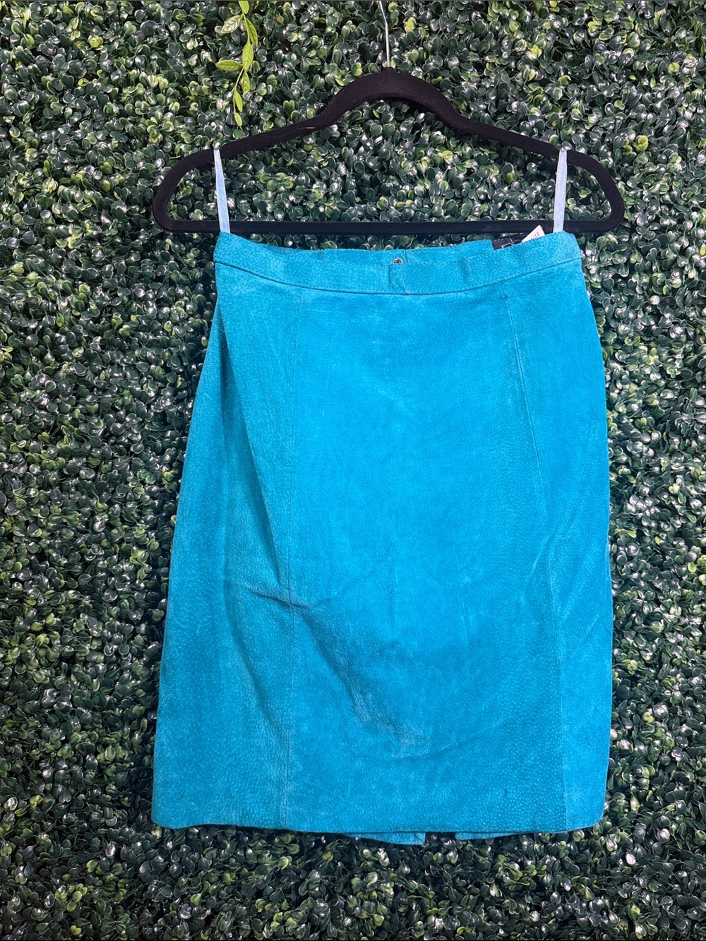 Western Turquoise Blue Women's Skirt - Classic Straight Cut